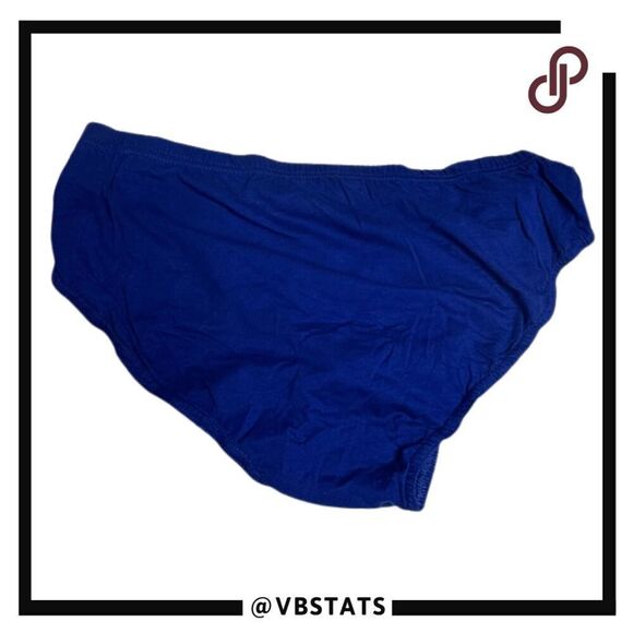 Papi Men's Soft Cotton Stretch Low Rise Bikini Brief Underwear Blue Size Large - Picture 1 of 4